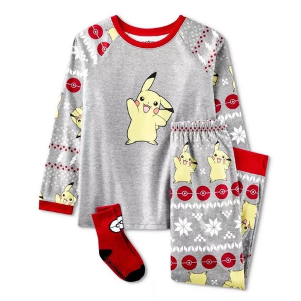 Pokémon Pikachu Pajamas, used - socks not included